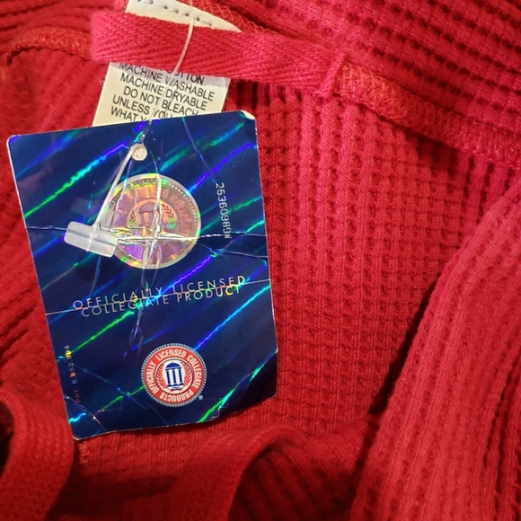 The Vault Cornell Collegiate Waffle Knit Long Shorts Mens M Big Red Drawstring - Picture 9 of 10